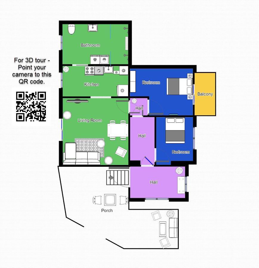 Aday - 2 Bedroom Apartment With Patio Ålborg Exteriör bild